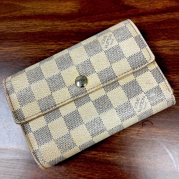 Louis Vuitton Porte Tresor Wallet n Damier Azure w/ COA - Picture 1 of 16